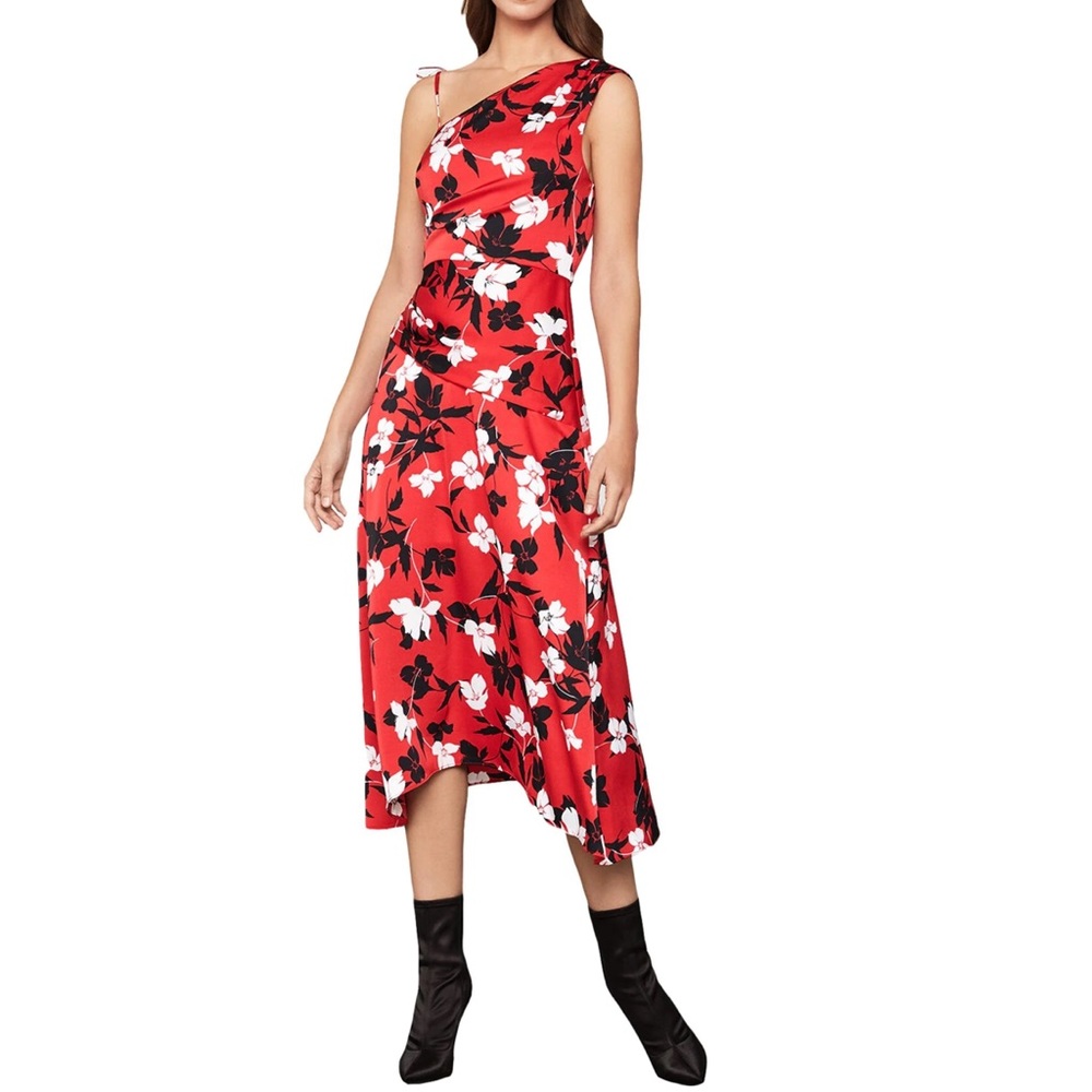 BCBGMAXAZRIA FLORAL BNWT SIZE L FLORAL MIDI MAXI DRESS
